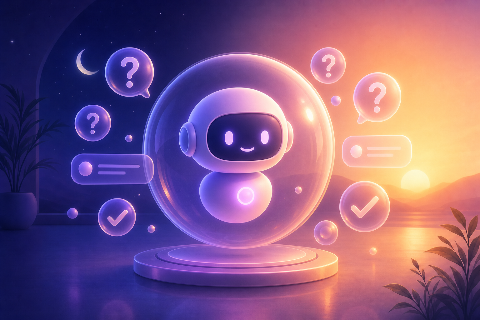 Always-on AI assistant illustration